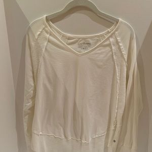 Neon Buddha long sleeve off-white cotton shirt